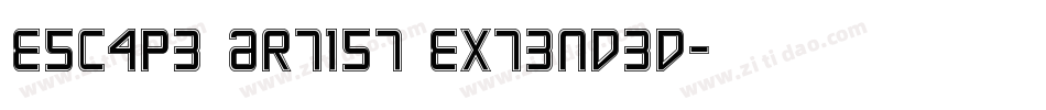 Escape Artist Extended字体转换